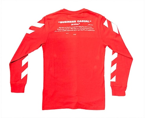 Off-White Bernini Baju Lengan Panjang Merah Order Off-White Bernini Baju Lengan Panjang Merah