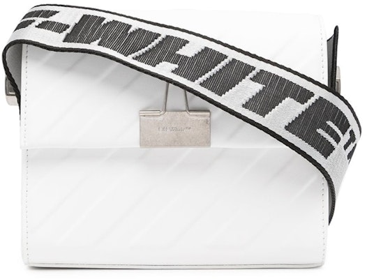 OFF-WHITE Binder 18肩包 SS22斜纹压花白黑色 Buy OFF-WHITE Binder 18肩包 SS22斜纹压花白黑色