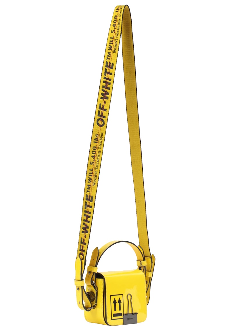 OFF-WHITE Binder Clip Bag Baby Yellow Black