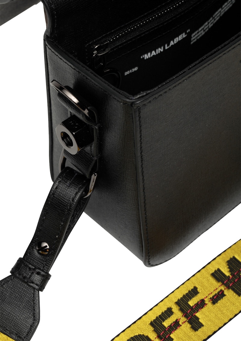 Order OFF-WHITE Beg 'Binder Clip' Hitam Kuning