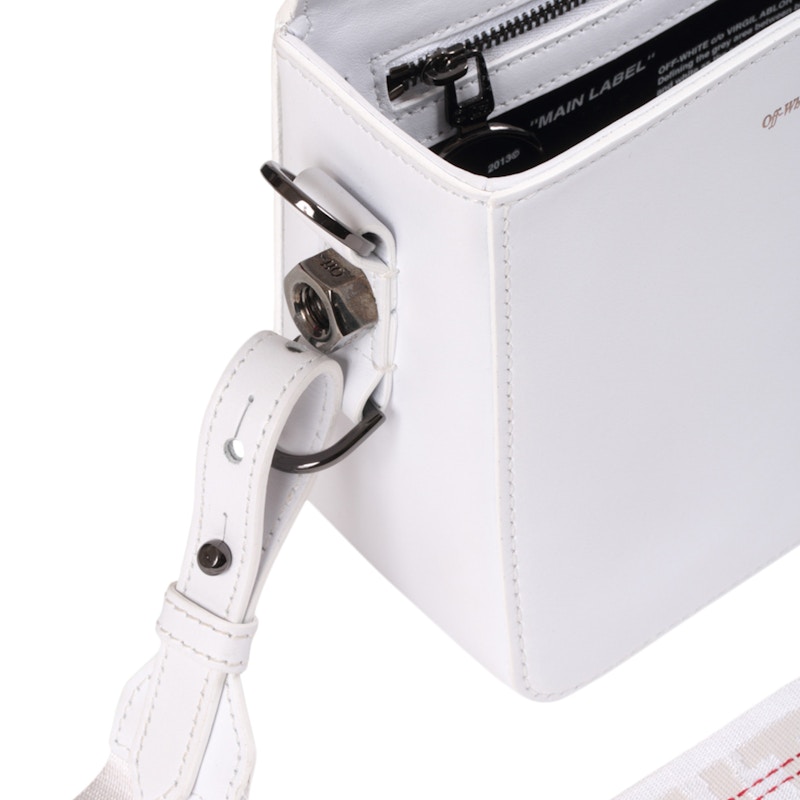 OFF-WHITE Binder Clip Bag Cotton Flower Sculpture White 圖 2