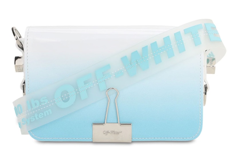 OFF-WHITE Binder Clip Bag Degrade Mini Light Blue