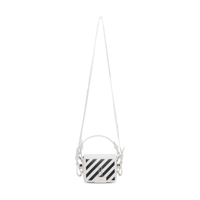 OFF-WHITE Binder Clip Bag Diag Baby White Black