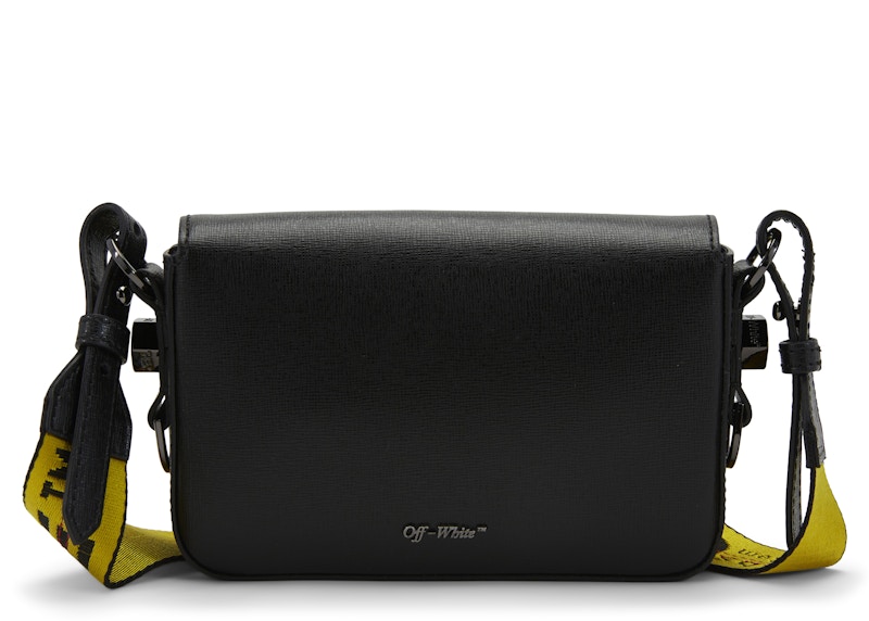OFF-WHITE Binder Clip Bag Diag Mini Black White Yellow 圖 2