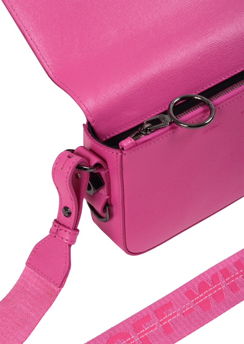 OFF-WHITE Binder Clip Bag Diag Mini Fuchsia White 圖 2