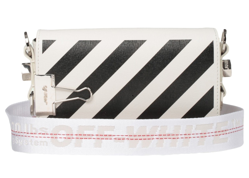 Order Bolso Mini OFF-WHITE Binder Clip Diagonal Blanco/Negro