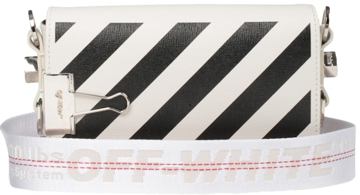 Bolso Mini OFF-WHITE Binder Clip Diagonal Blanco/Negro Order Bolso Mini OFF-WHITE Binder Clip Diagonal Blanco/Negro