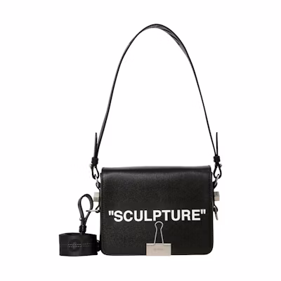 OFF-WHITE Binder Clip Bag Sculpture Black White