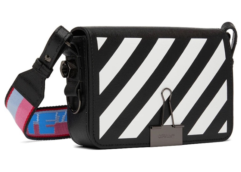 OFF-WHITE Binder Mini Flap Bag Black/White - Novelship