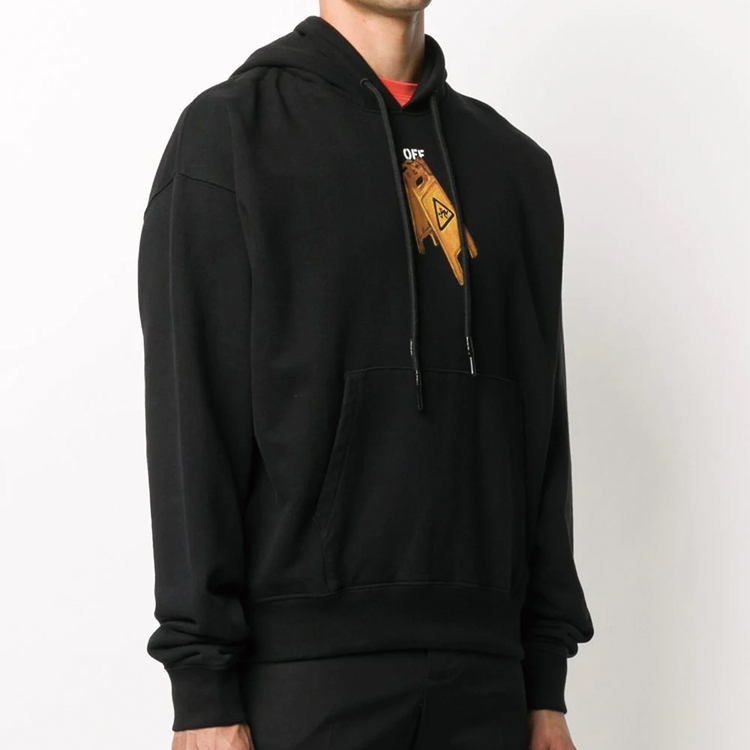 OFF-WHITE Black Arrow Print Cotton Hoodie OMBB037F20FLE0011010 圖 6
