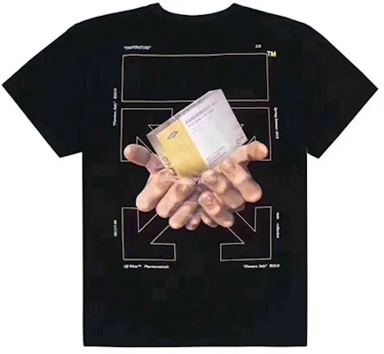 OFF-WHITE Black Back Medication Box Arrows T-Shirt OMAA002G20JER0071088 Buy OFF-WHITE Black Back Medication Box Arrows T-Shirt OMAA002G20JER0071088