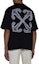 Purchase OFF-WHITE Black Crewneck Logo Graphic Short Sleeve T-Shirt Regular Fit OMAA120S24JER0011001