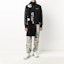 Lookbook OFF-WHITE 黑色斜紋條紋 Logo 圓領長袖衛衣 OMBA025F20FLE0011001