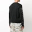 Shop OFF-WHITE 黑色斜紋條紋 Logo 圓領長袖衛衣 OMBA025F20FLE0011001