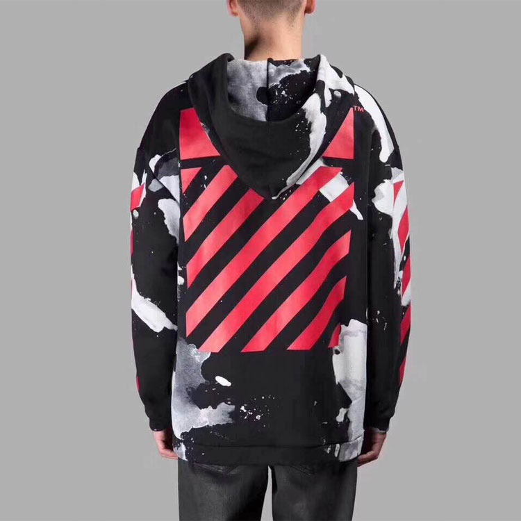 OFF-WHITE Black Gradient Hoodie Sweatshirt Relaxed Fit OMBB010G20FLE0019932 圖 5