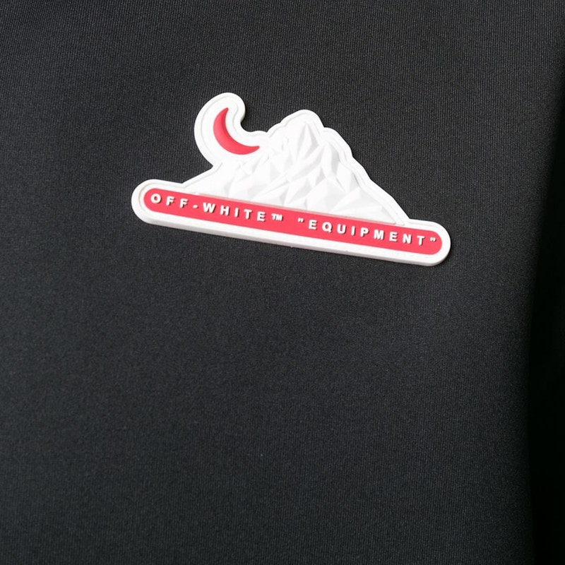 Off-White Black Hooded Scuba Zip Up Hoodie Black/Black 圖 2