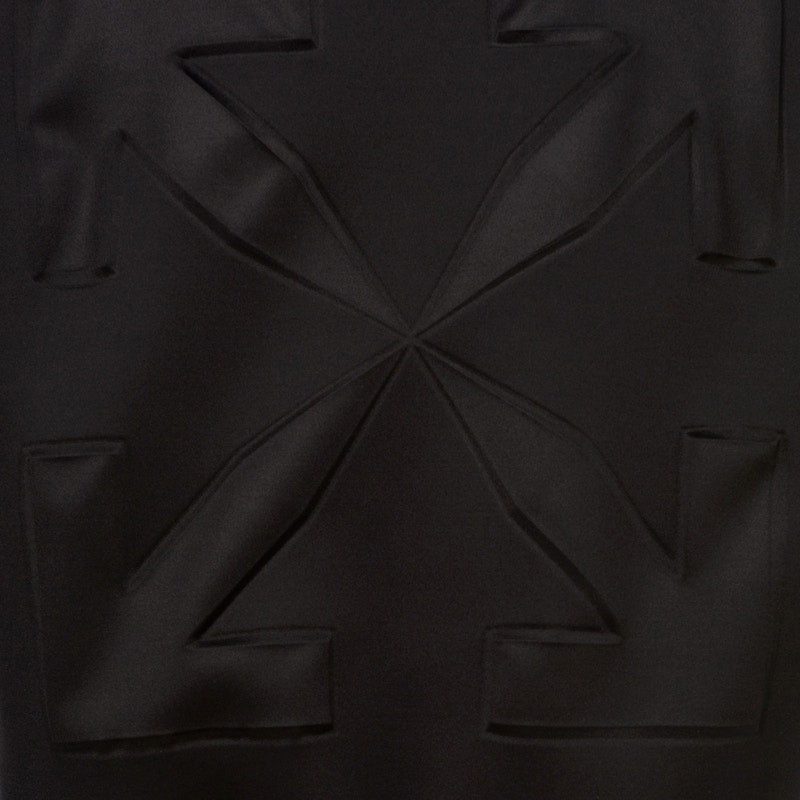 Off-White Black Hooded Scuba Zip Up Hoodie Black/Black 圖 3