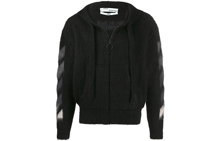 OFF-WHITE Black Knit Sweatshirt with Back Print OMHA073R20B020231088 圖 2