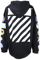 Off-White Black Long-Sleeve Zip-Up Jacket with Applique Details OMBB009F161920891001 Off-White Black Long-Sleeve Zip-Up Jacket with Applique Details OMBB009F161920891001
