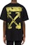 Purchase オフホワイト ブラック ルーズフィット イエロー ブラッシュアロー スプラット Tシャツ OMAA038F191850101060