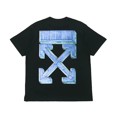OFF-WHITE Black Marker Arrow Graphic Round Neck Tee OMAA038E20JER0021045