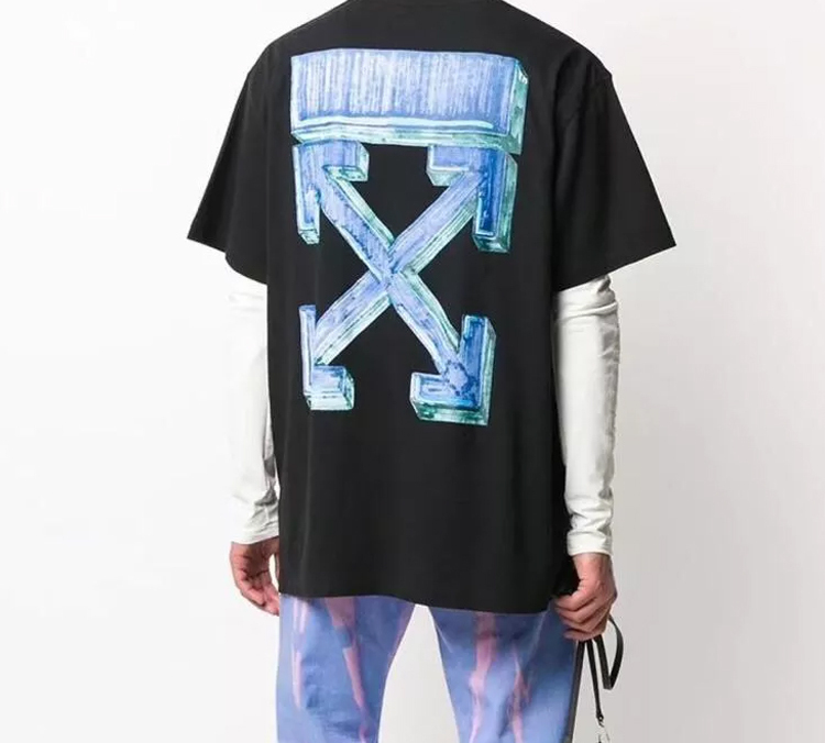OFF-WHITE Black Marker Arrow Graphic Round Neck Tee OMAA038E20JER0021045 圖 5