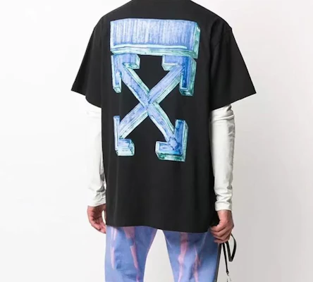 OFF-WHITE Kaos Hitam Marker Arrow Graphic Round Neck OMAA038E20JER0021045 Purchase OFF-WHITE Kaos Hitam Marker Arrow Graphic Round Neck OMAA038E20JER0021045