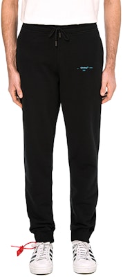 OFF-WHITE Black Multicolor Printed Knit Sweatpants OMCH008F181920321088 Shop OFF-WHITE Black Multicolor Printed Knit Sweatpants OMCH008F181920321088