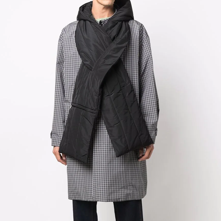 Purchase OFF-WHITE Black Polyester Scarf/Neck Warmer OMMA021F21FAB0011010