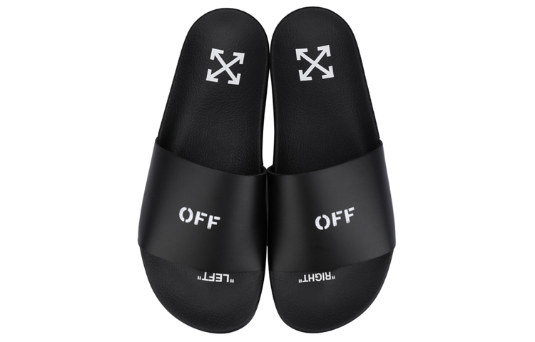 Off-White Black Slippers 圖 4