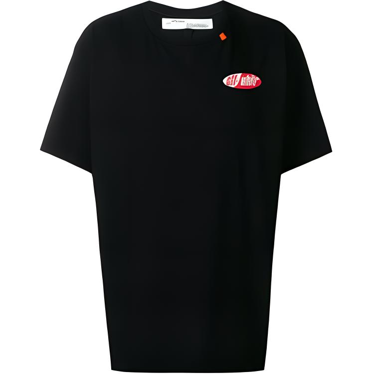 OFF-WHITE Black T-Shirt with Back Arrow Print OMAA038S191850061020 圖 3