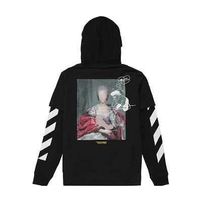 OFF-WHITE Black Two-Piece Sweatshirt with Back Photo Print OMAB033E191850051088