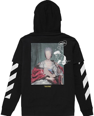 오프화이트 블랙 백포토 프린트 투피스 스웻셔츠 OMAB033E191850051088 Order 오프화이트 블랙 백포토 프린트 투피스 스웻셔츠 OMAB033E191850051088