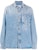 Off-White Bleached Denim Shirt Bleach/Multicolor