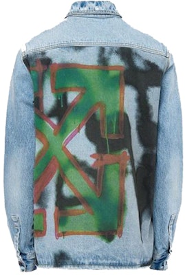 Off-White Bleached Denim Shirt Bleach/Multicolor Order Off-White Bleached Denim Shirt Bleach/Multicolor