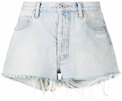 Off-White Bleached Denim Shorts Bleach Off-White Bleached Denim Shorts Bleach