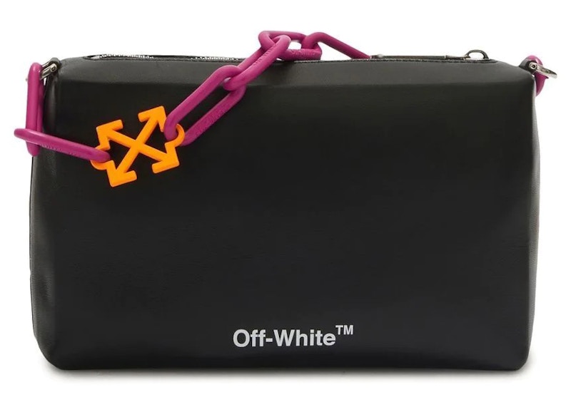 Order Bolso de mano OFF-WHITE Block Pouch Quote Negro