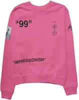 Off-White Boat Print Sweatshirt Pink/Black Off-White Boat Print Sweatshirt Pink/Black