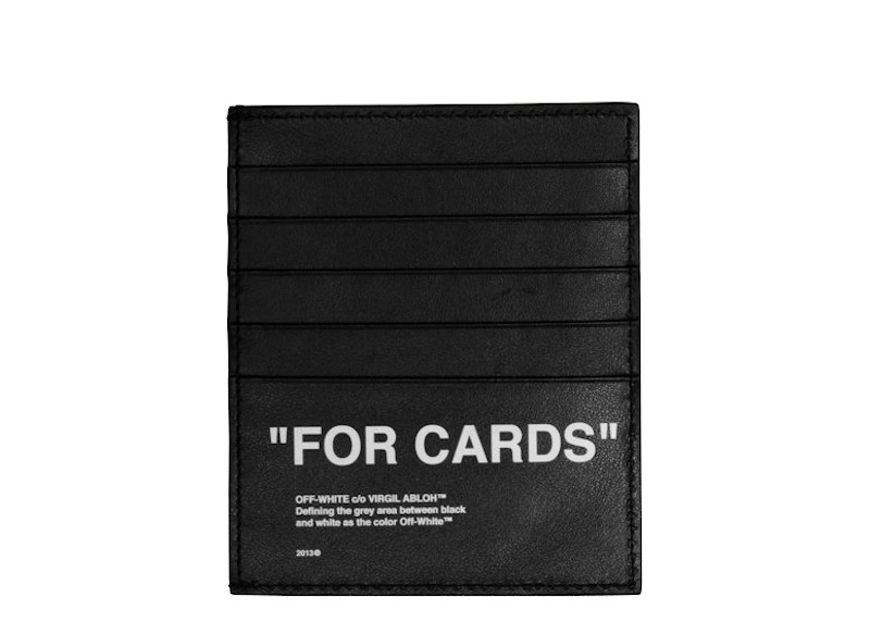 Buy OFF-WHITE 大膽字體卡片套「FOR CARDS」黑色
