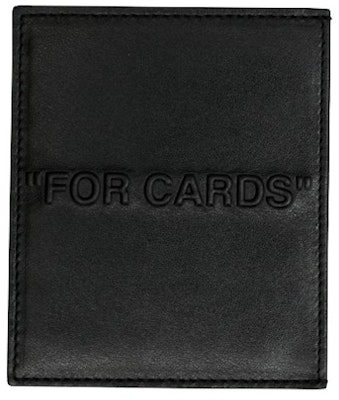 OFF-WHITE 大膽字體卡片套「FOR CARDS」黑色 Order OFF-WHITE 大膽字體卡片套「FOR CARDS」黑色