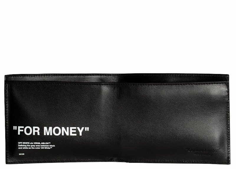 Lookbook Dompet OFF-WHITE Bold Quote "FOR MONEY" Hitam