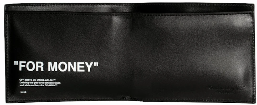 Dompet OFF-WHITE Bold Quote "FOR MONEY" Hitam Lookbook Dompet OFF-WHITE Bold Quote "FOR MONEY" Hitam