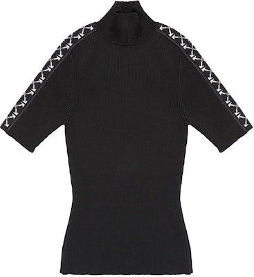 Off-White Bold Short-Sleeve Turtleneck 'Black/White' Buy Off-White Bold Short-Sleeve Turtleneck 'Black/White'