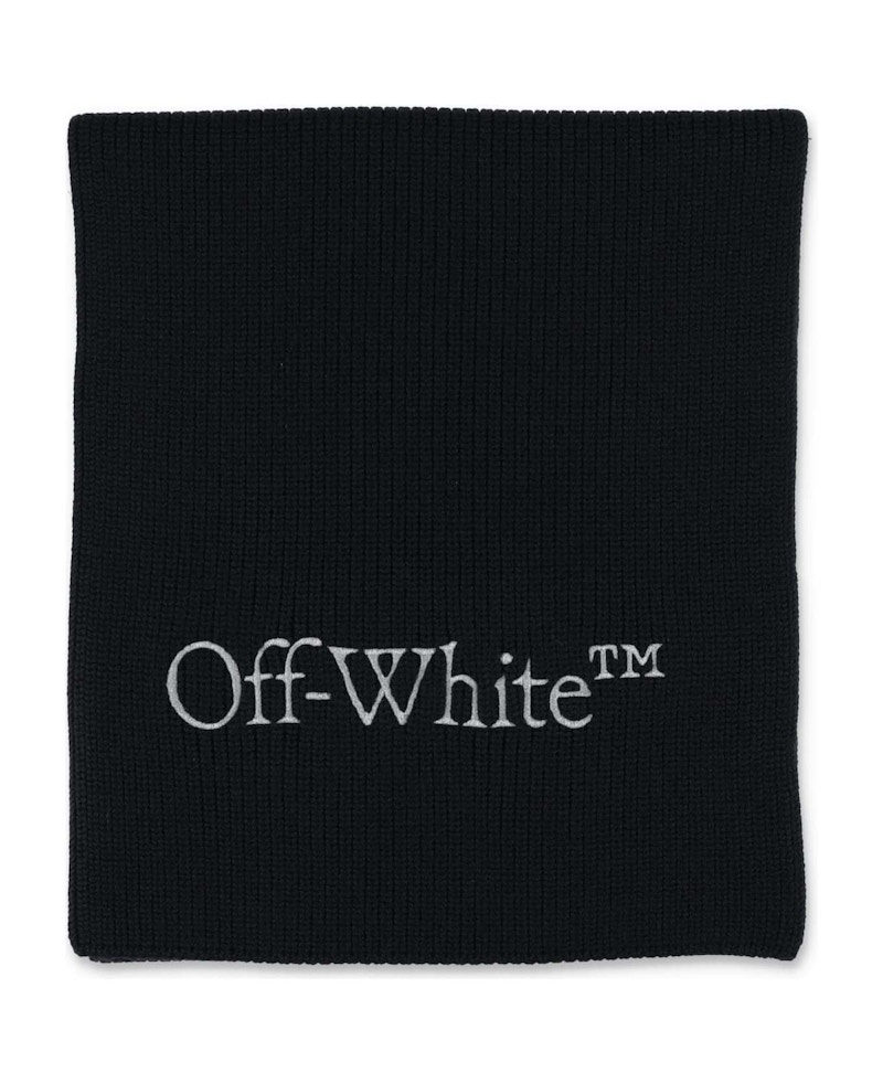 Off-White Bookish Knit Scarf Black/White