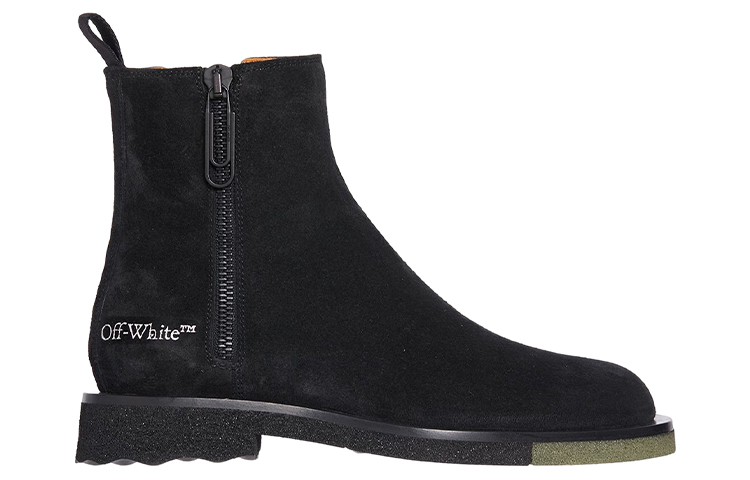 Order Off-White Boots 'Black Zip' BOMID011S22LEA0011063