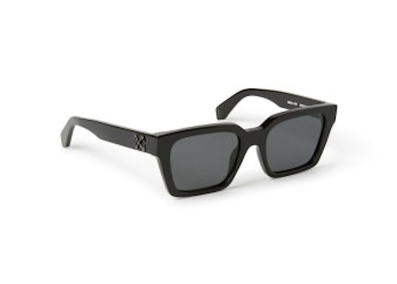 OFF-WHITE Branson Square Sunglasses Black/Dark Grey (OERI111S24PLA0011007-FR)
