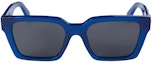 Order オフホワイト ブランソン サングラス ブルー (OERI111S24PLA0014507)