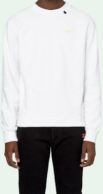 오프화이트 브러시 스트로크 화살표 그래픽 스웨트셔츠 화이트 OMBA025F19E300100160 Shop 오프화이트 브러시 스트로크 화살표 그래픽 스웨트셔츠 화이트 OMBA025F19E300100160