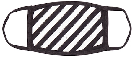 Off-White Brushed Diag Face Mask Black/White Off-White Brushed Diag Face Mask Black/White