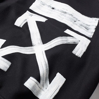 Off-White Brushed Diagonal Varsity Jacket Black/White Order Off-White Brushed Diagonal Varsity Jacket Black/White